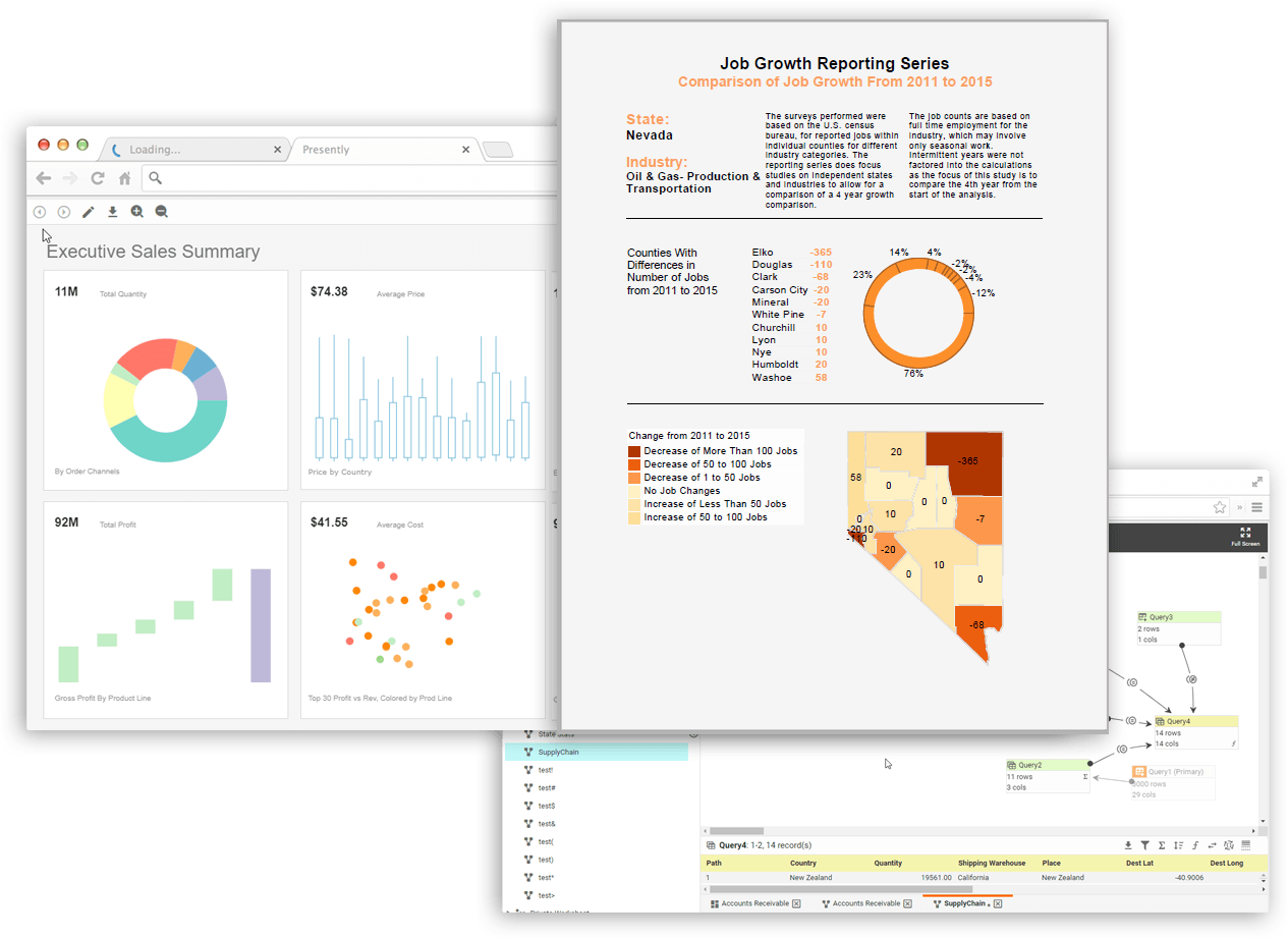 enterprise dashboard reports and document reports