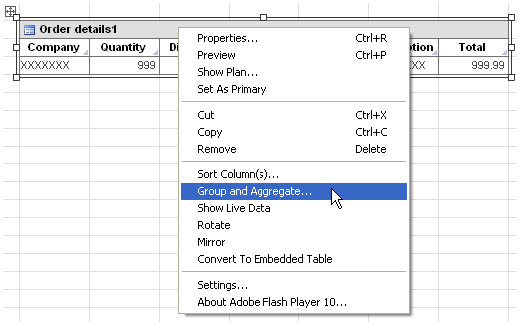 aggregating dashboard data