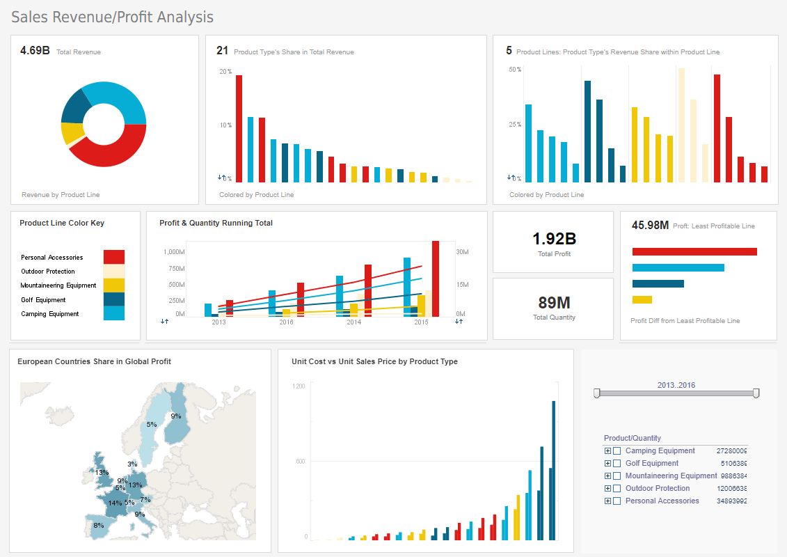 example of a web based reporting for CEOs