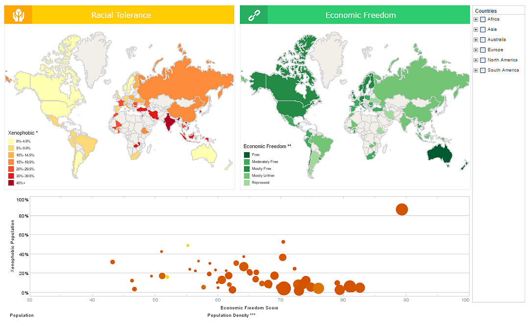 Interactive NGO Dashboard Example