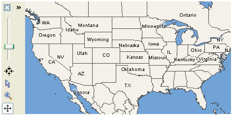 map with user controls