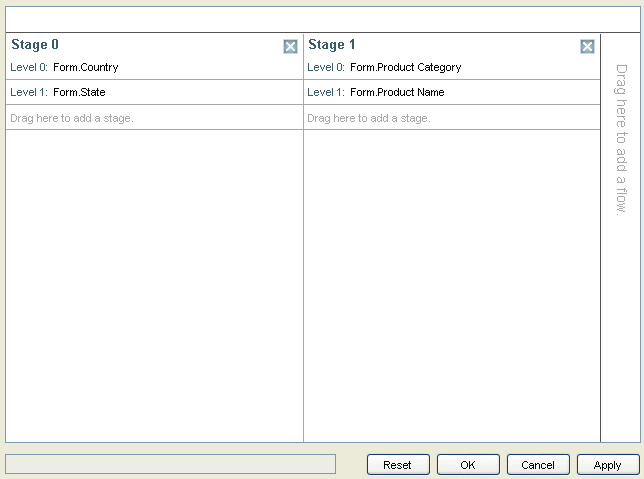 staged flows interactive reports