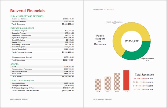 management reports example screenshot