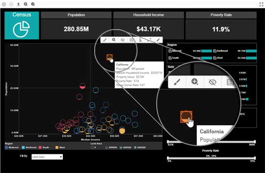 government dashboard solution example