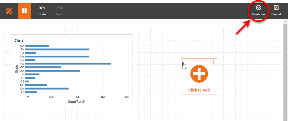 accepting the visualization recommendation