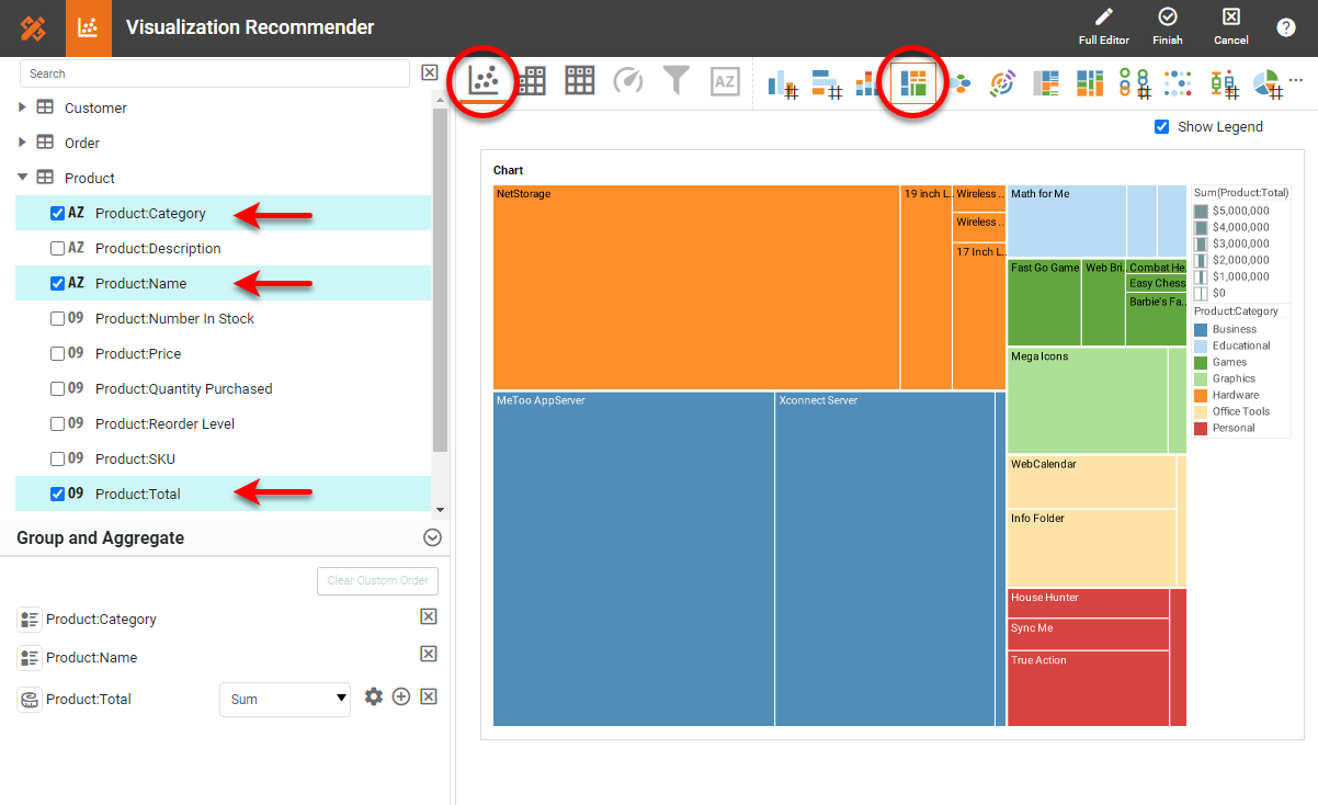 creating a treemap chart for free