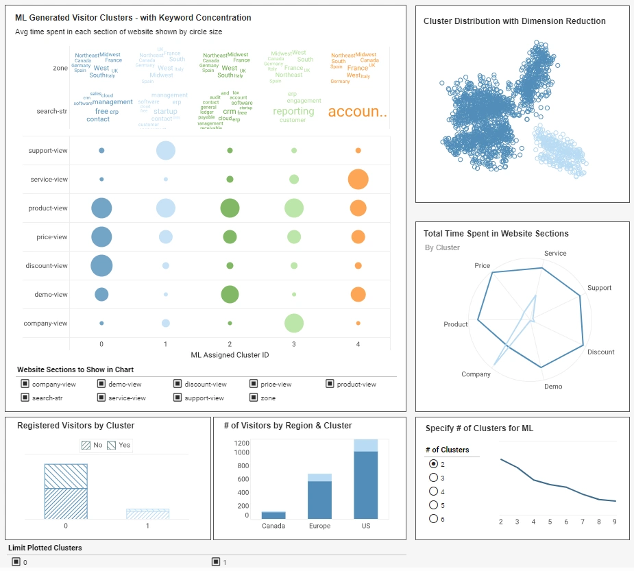 Ad Hoc Business Intelligence for Website Visitors