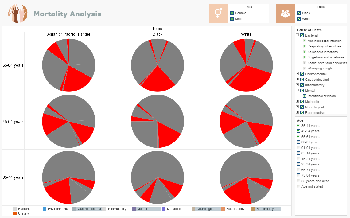 highlighted medical dashboard example