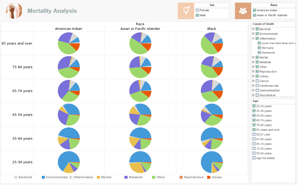 Example of Dashboard Based on Logical Model