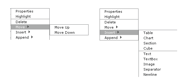 multiple report elements