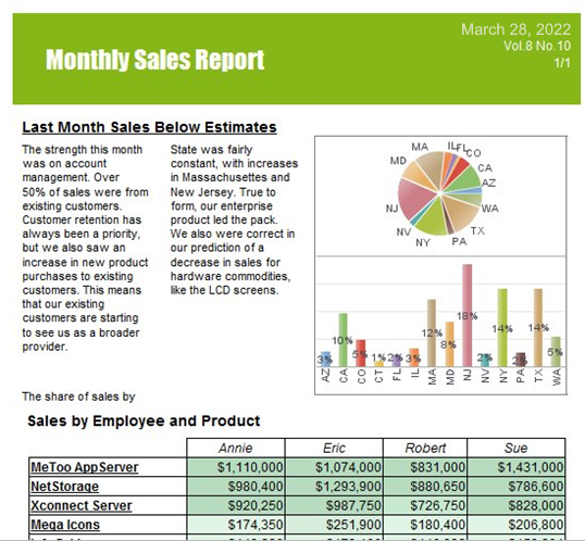 Not an Ad Hoc Reporting example