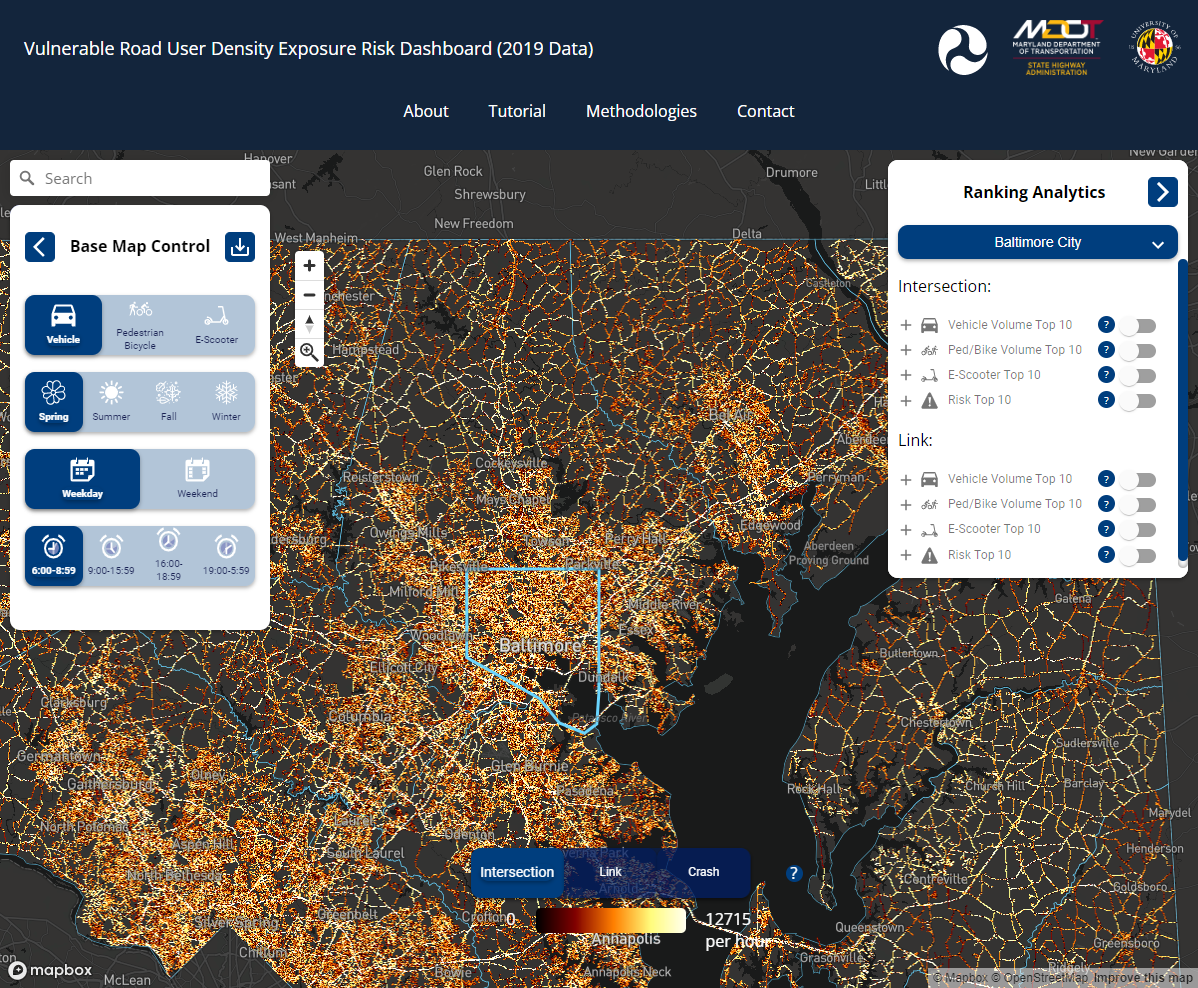 Transportation Dept Road Risk BI Example