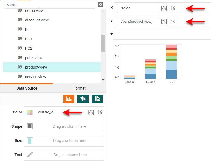 add 2 bar charts step 7