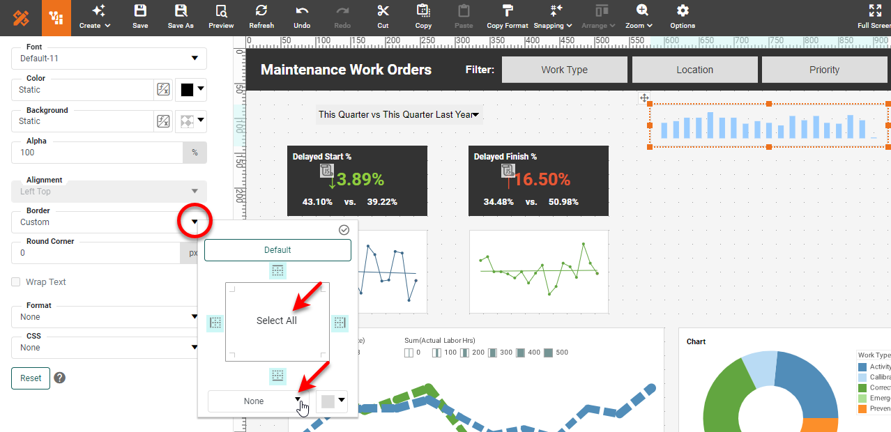 add borderless chart step 2