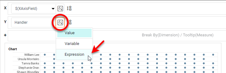 add dimension to y axis