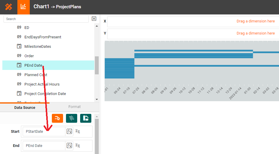 making a Gantt chart step 4