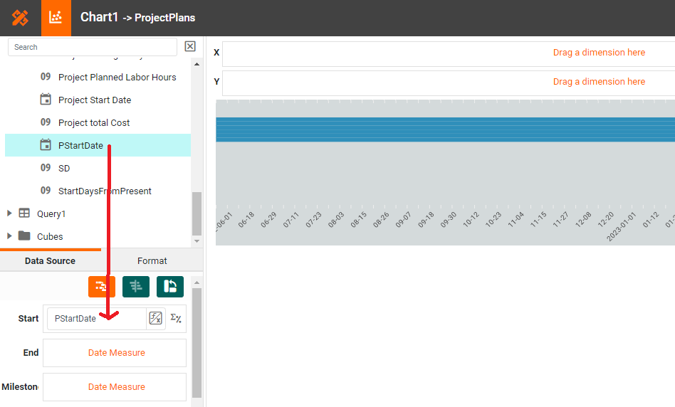 making a Gantt chart step 3