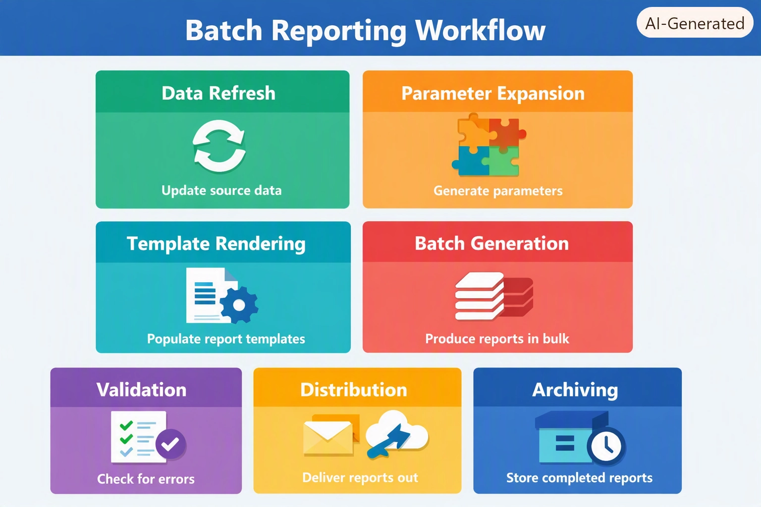 batch reporting workflow