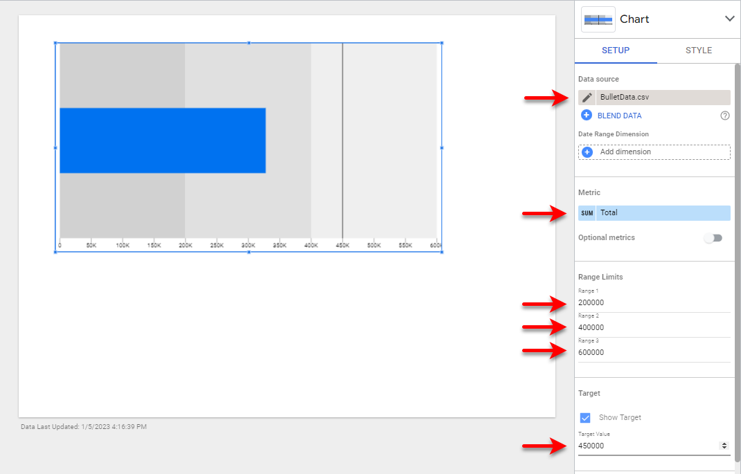 create a bullet cloud in google step 2