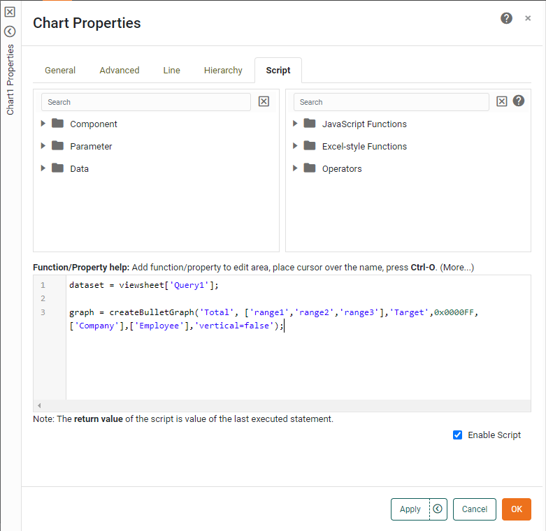 create bullet chart step 2