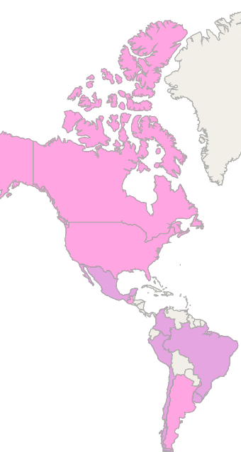 Americas map