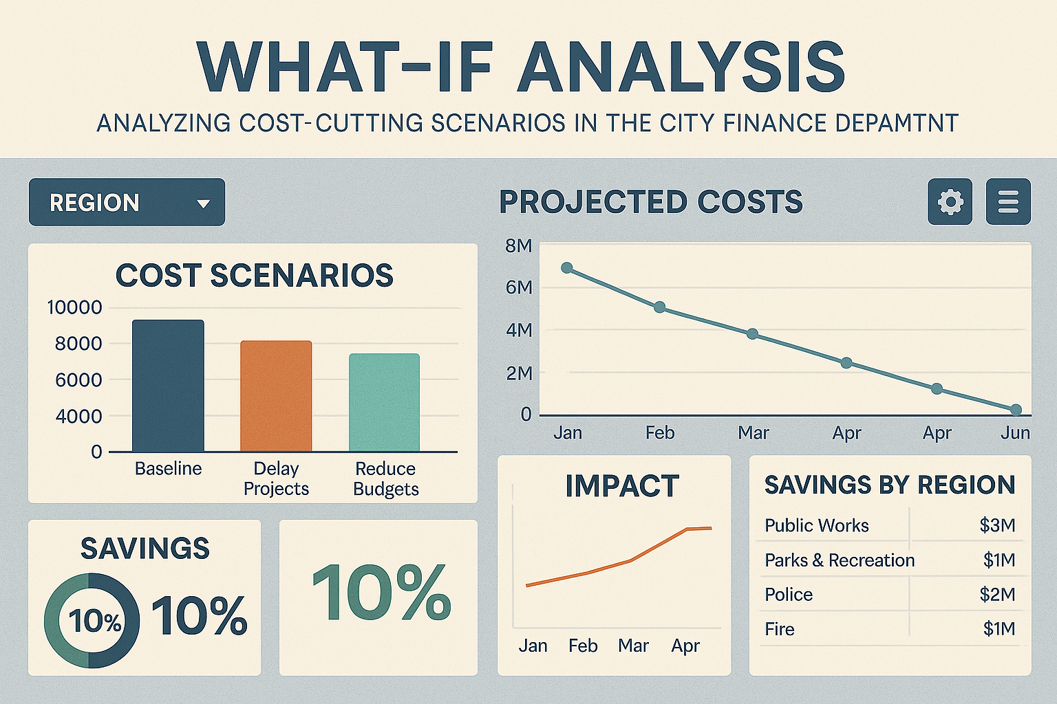 City Finance What-If Analysis Dashboard