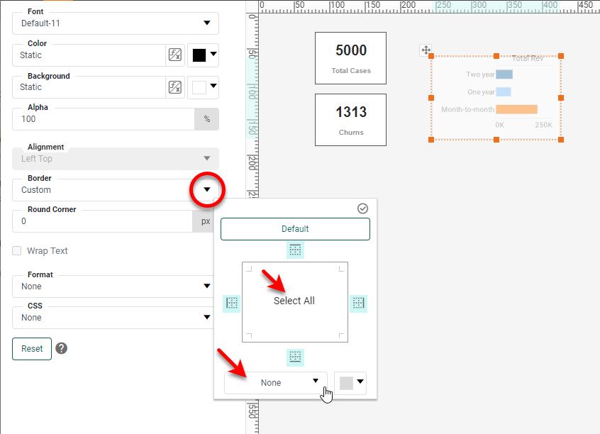 create bar chart step 6