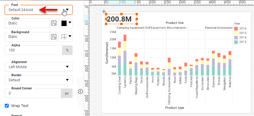 Create Revenue Chart Step 3