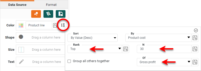 create scatter plot step 2