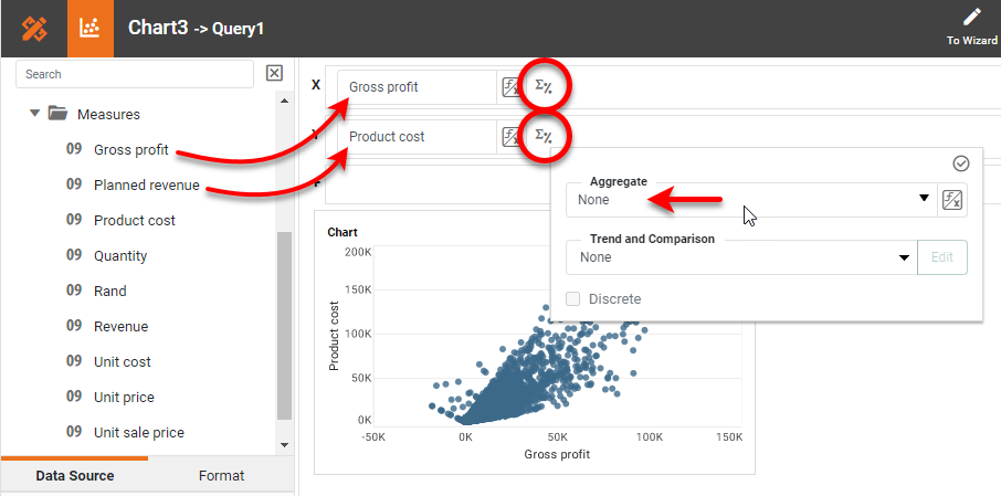 create scatter plot