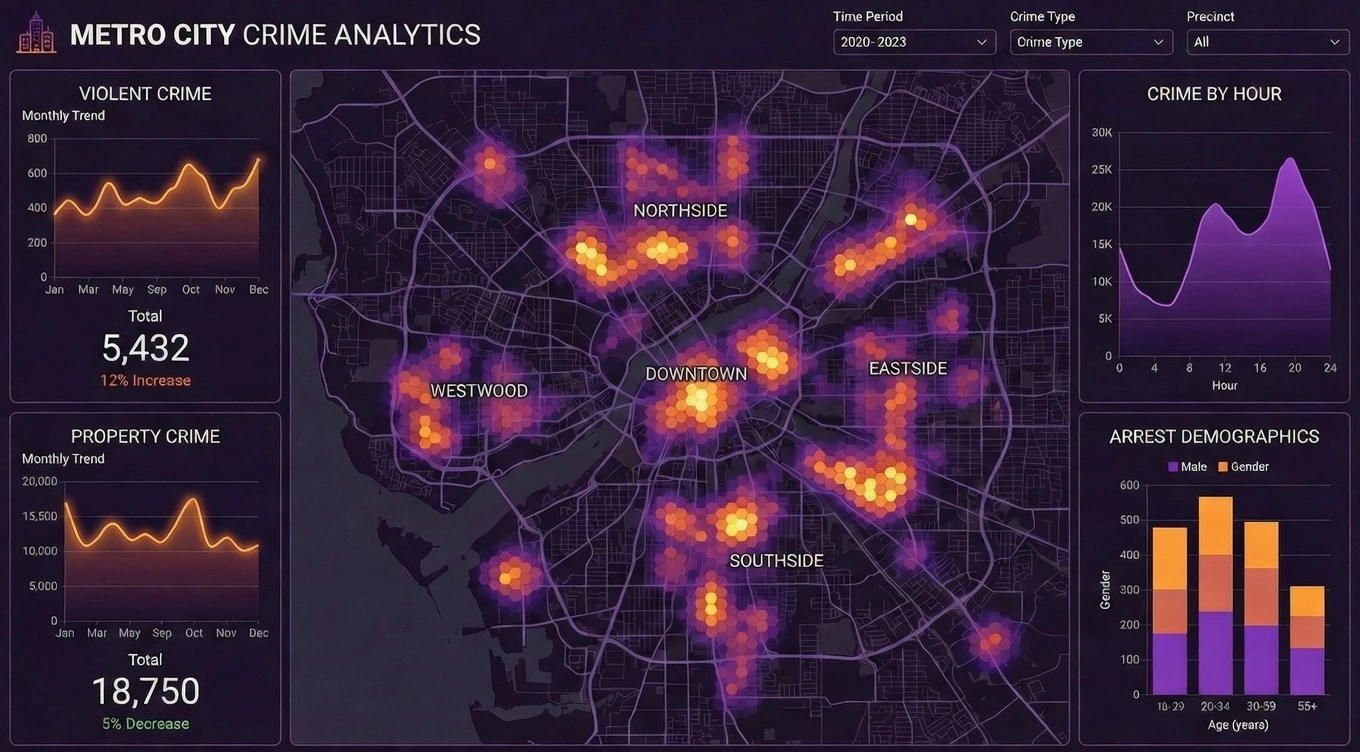 crime visualization dashboard