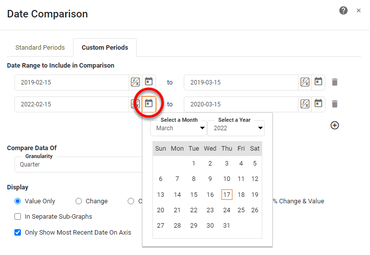 custom time period selection step 2