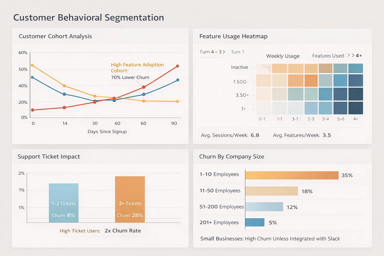 Customer behavioral segmentation BI example