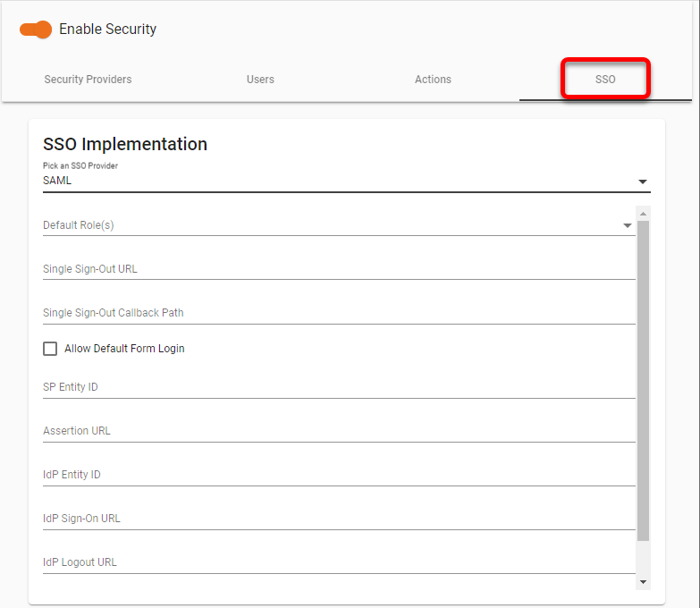 dashboard platform sso