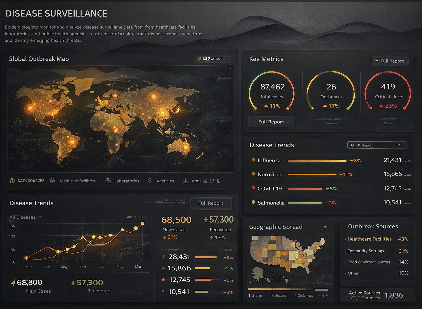 Disease Surveillance Dashboard