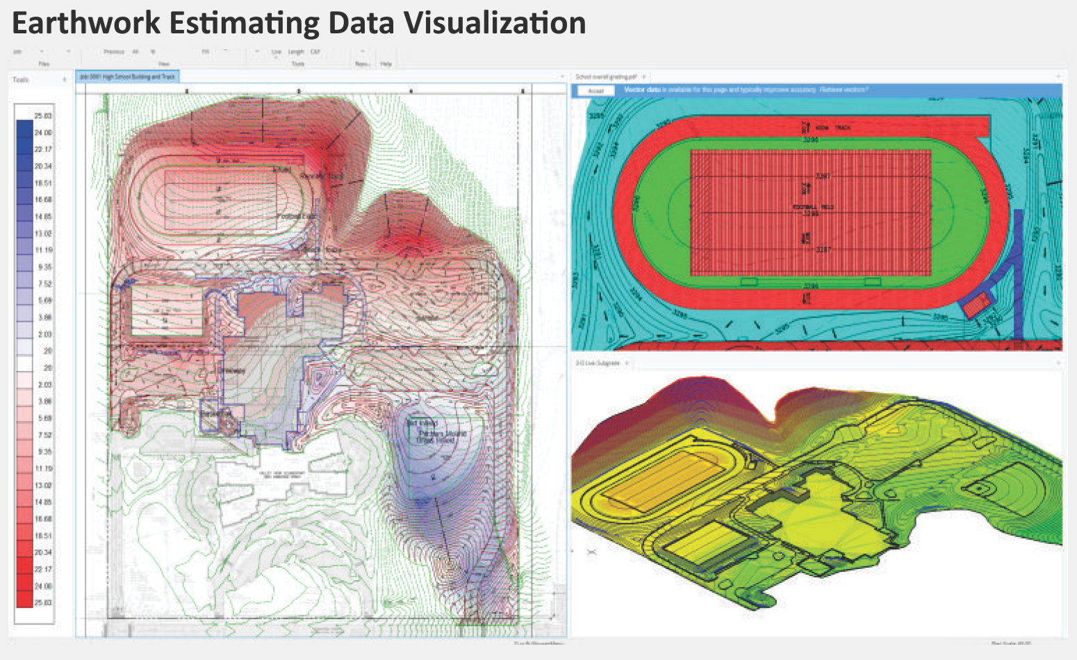 earthwork estimating visualization example