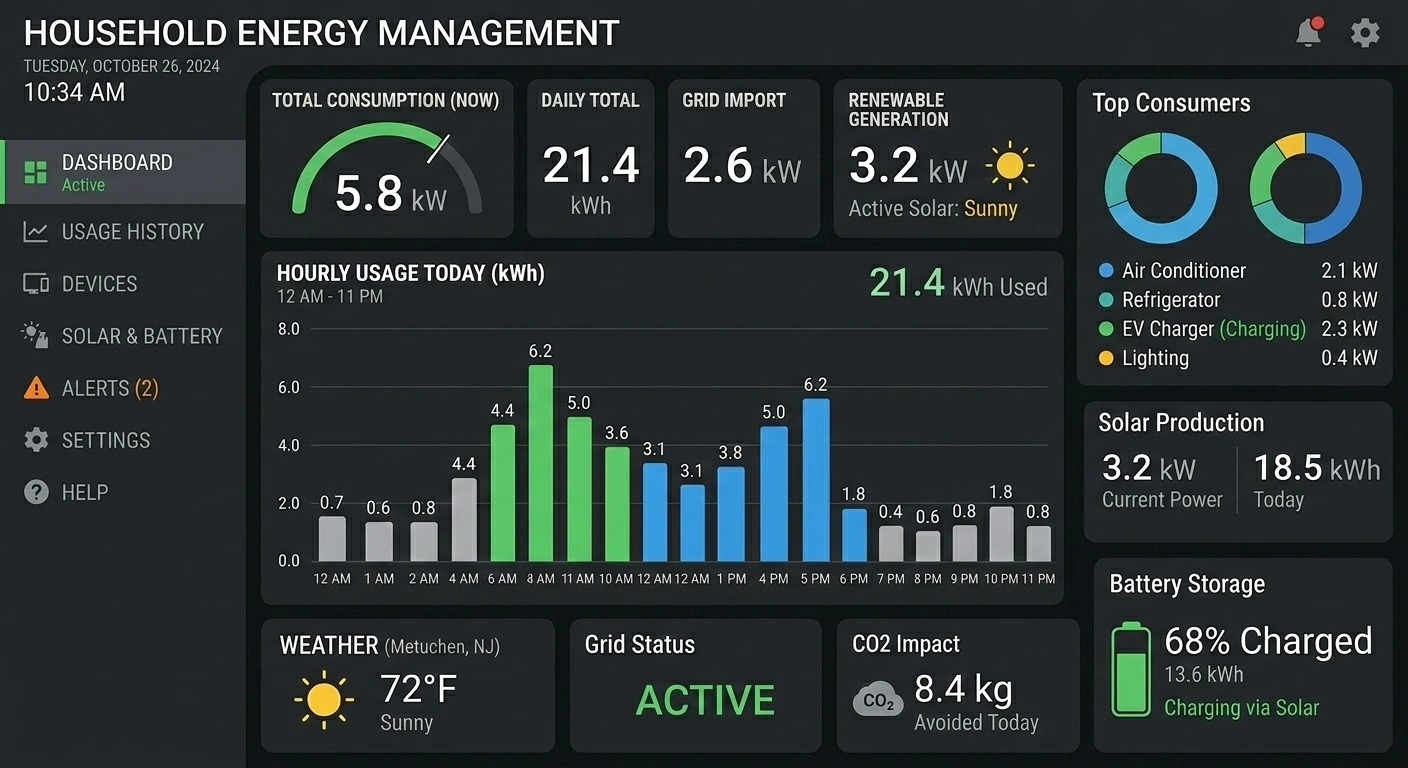 energy management dashboard example