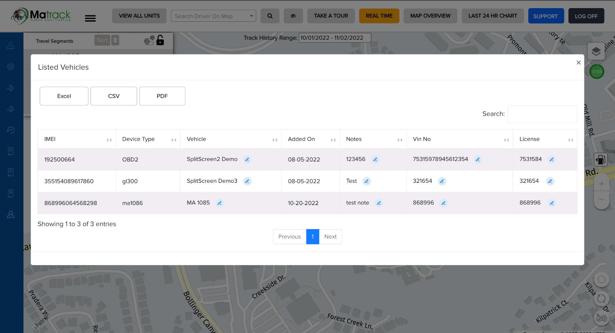 fleet vehicle report