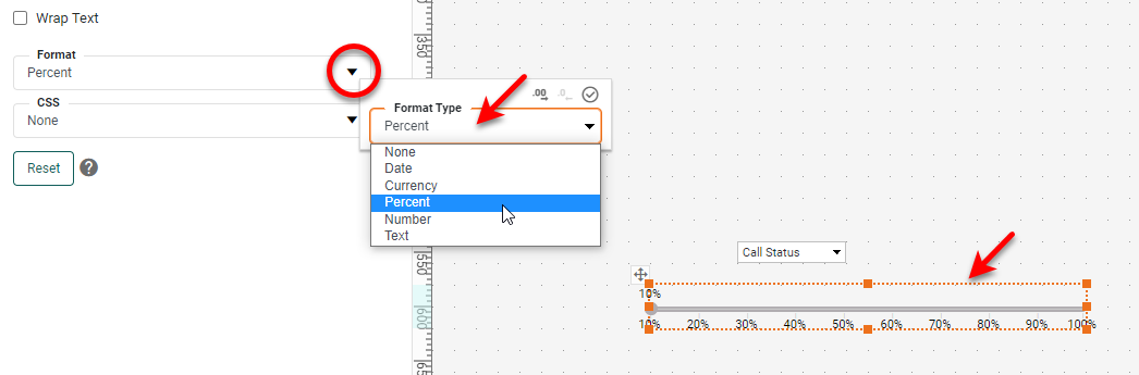 format slider numbers