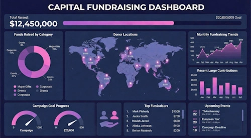 fundraising campaign dashboard example