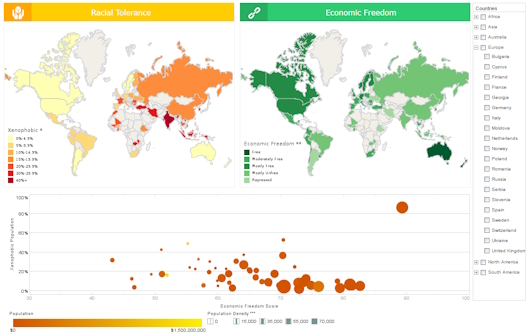 Interactive NGO Dashboard Example