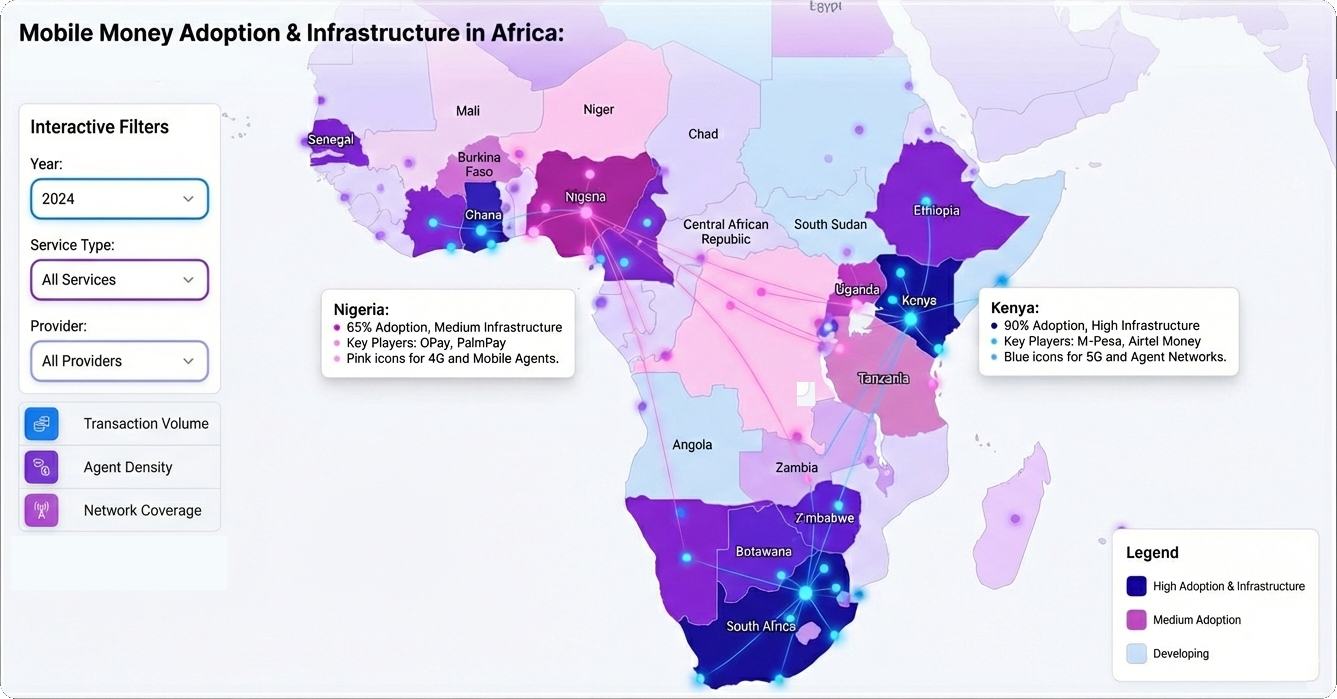 Mobile money visualization