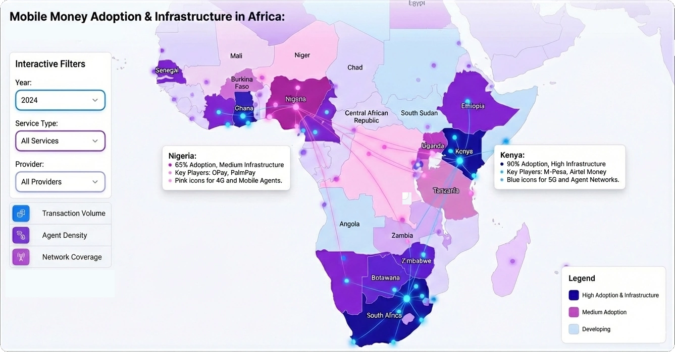 Mobile money visualization
