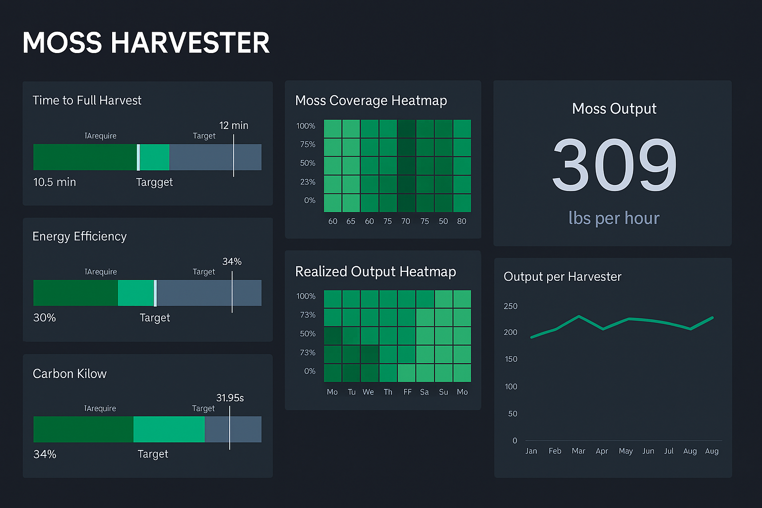 Business metric dashboard example