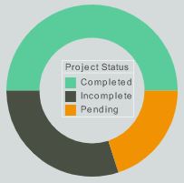 online client reporting pie chart