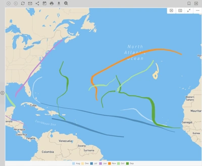 Geographic Track Chart