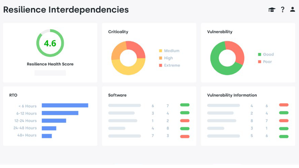 Resilience Interdepency Dashboard Example