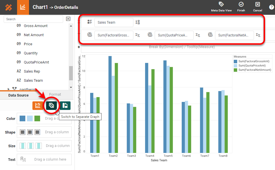 select chart editor