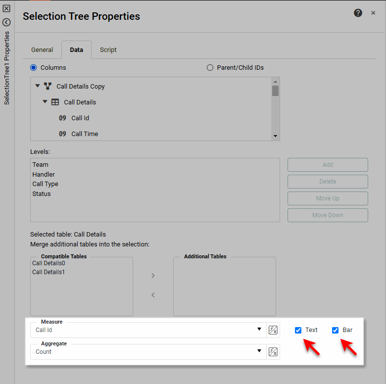 selection tree properties