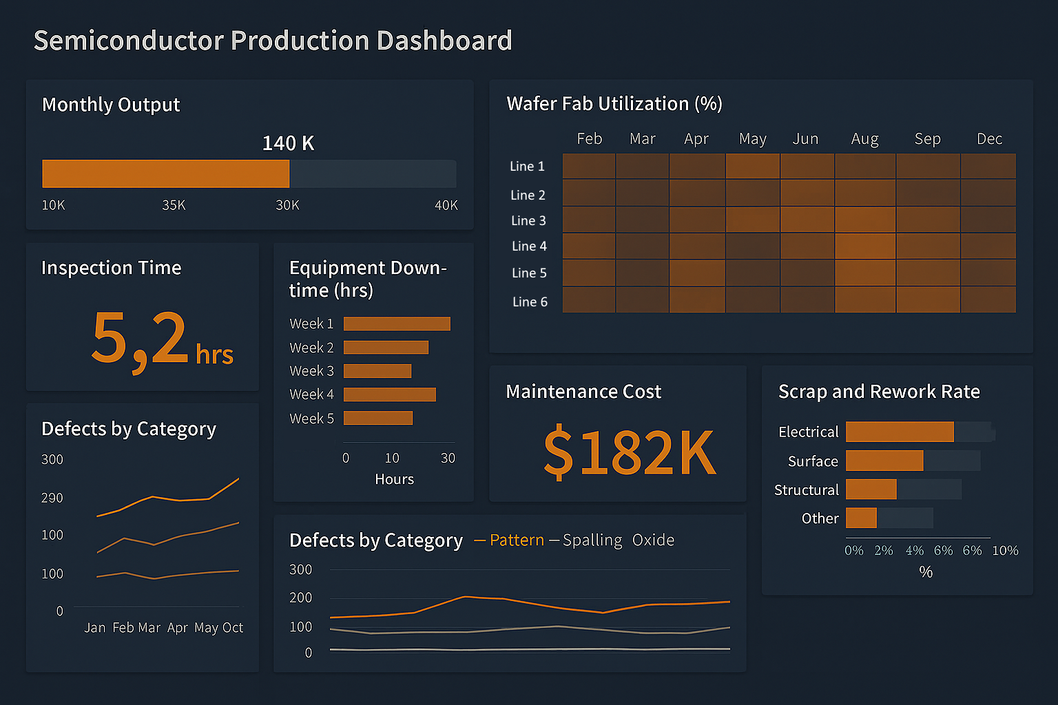 Semiconductor Manufacturing Dashboard
